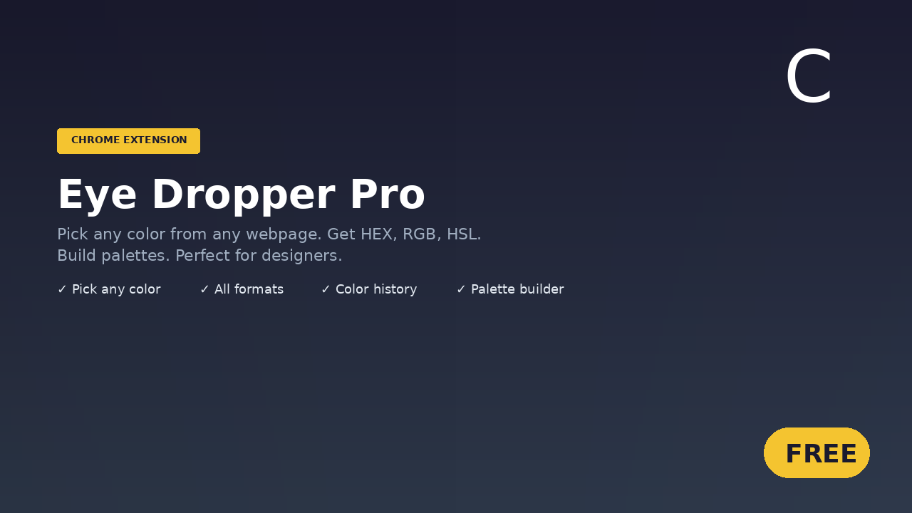 Eye Dropper Pro