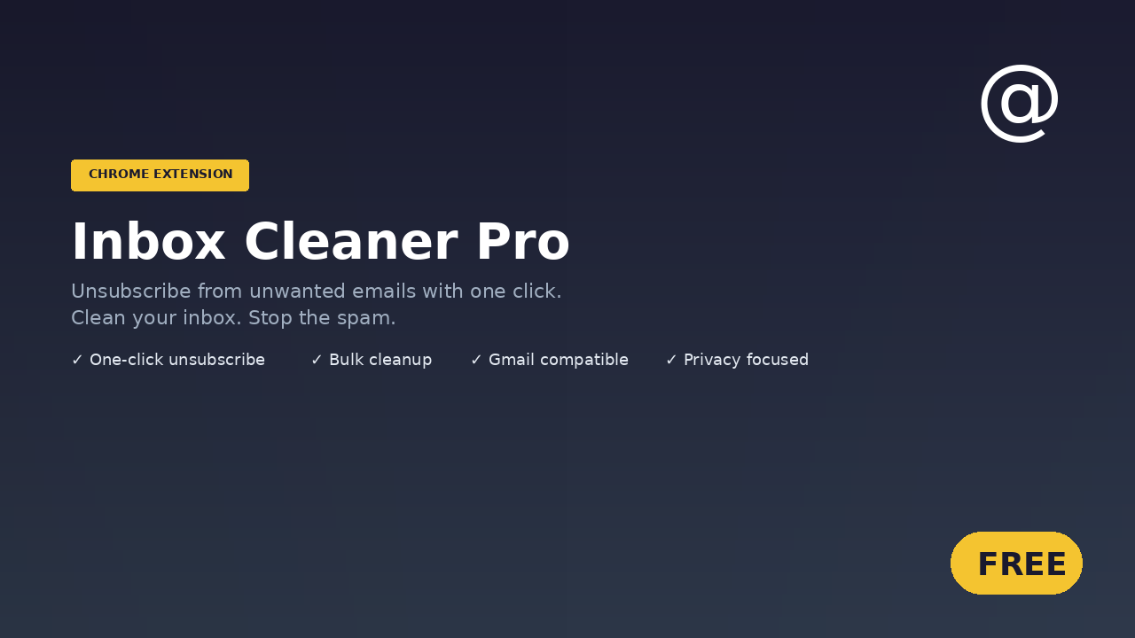 Inbox Cleaner Pro