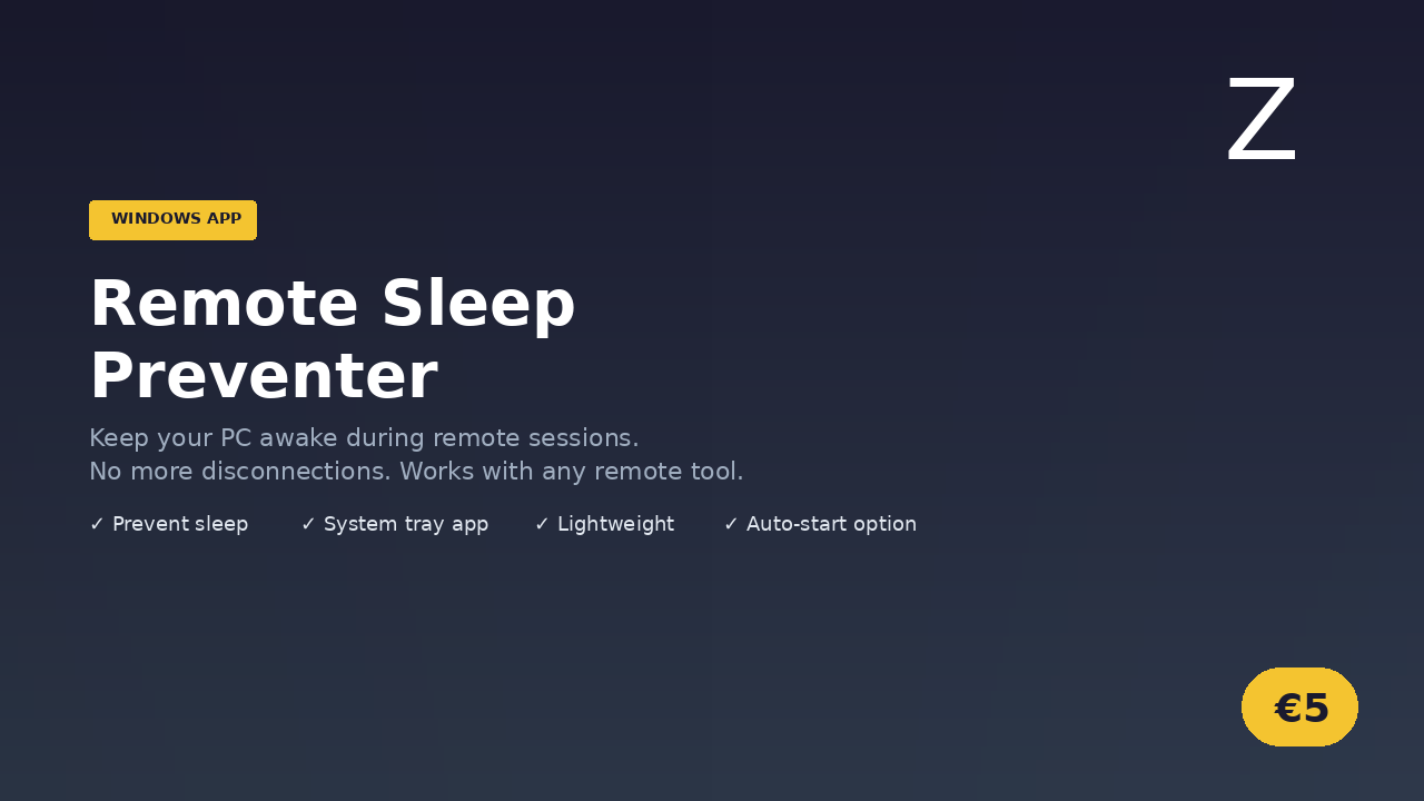 Remote Sleep Preventer